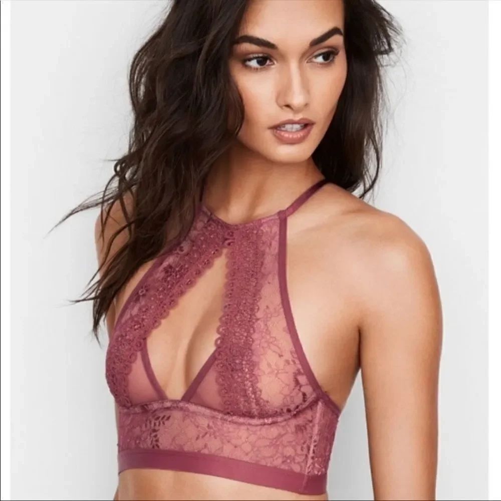 Victorias Secret Very Sexy keyhole lace unlined bralette bra